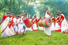 Ho tribal dancers Jharkhand traditional